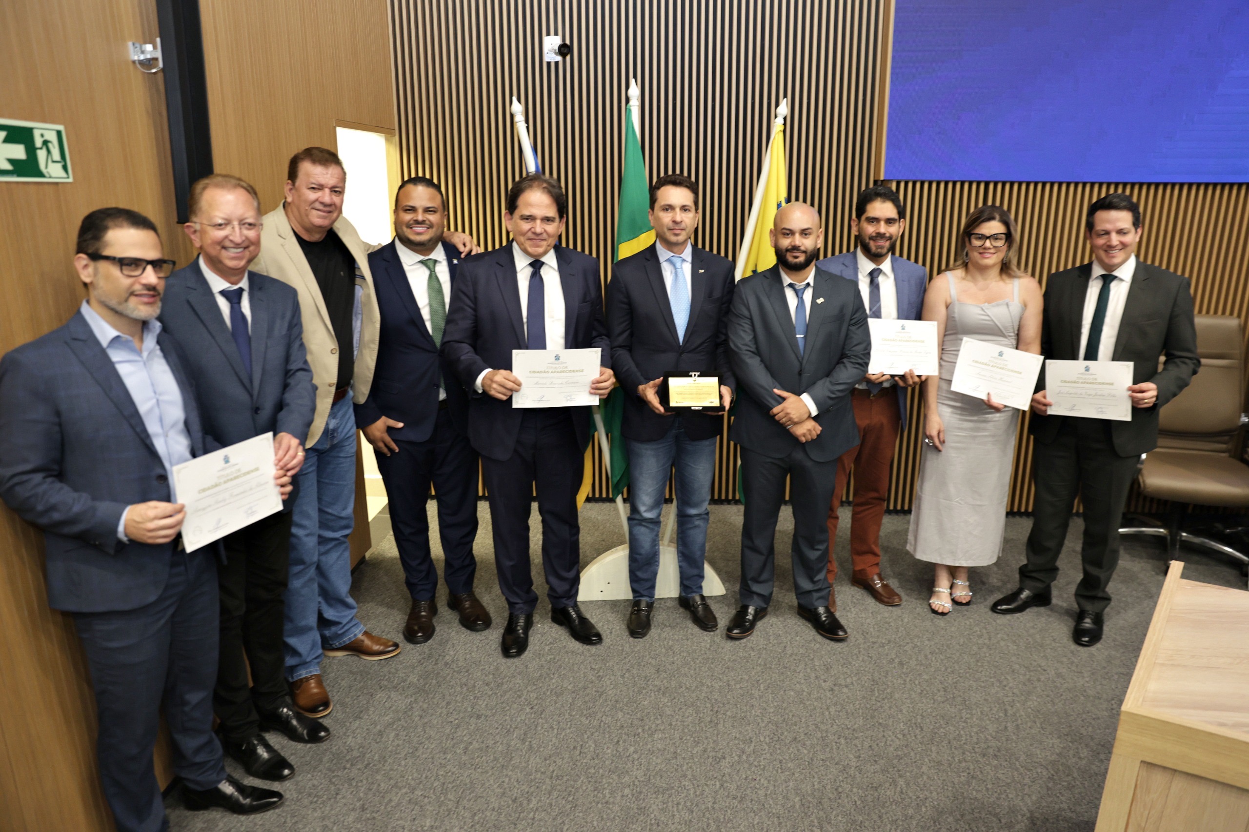 Câmara de Aparecida concede título de cidadão aparecidense a cinco lideranças políticas e institucionais