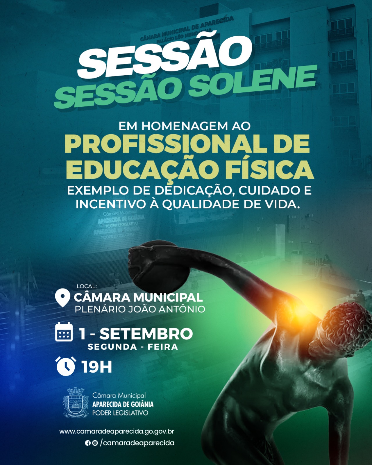 Câmara realiza sessão solene em homenagem ao dia do Profissional de Educação Física