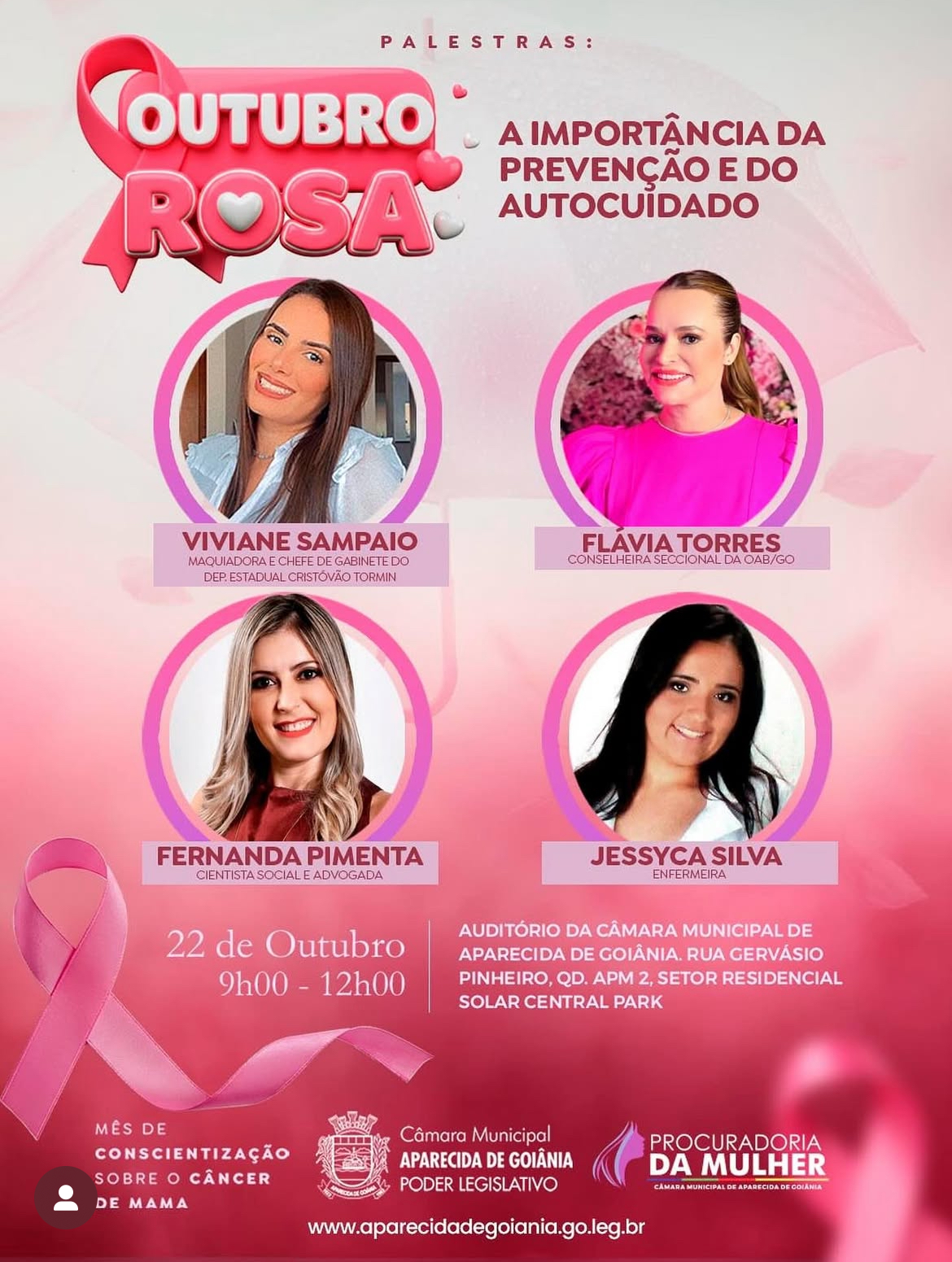 Legislativo promove evento do ‘Outubro Rosa’ voltado às servidoras da instituição