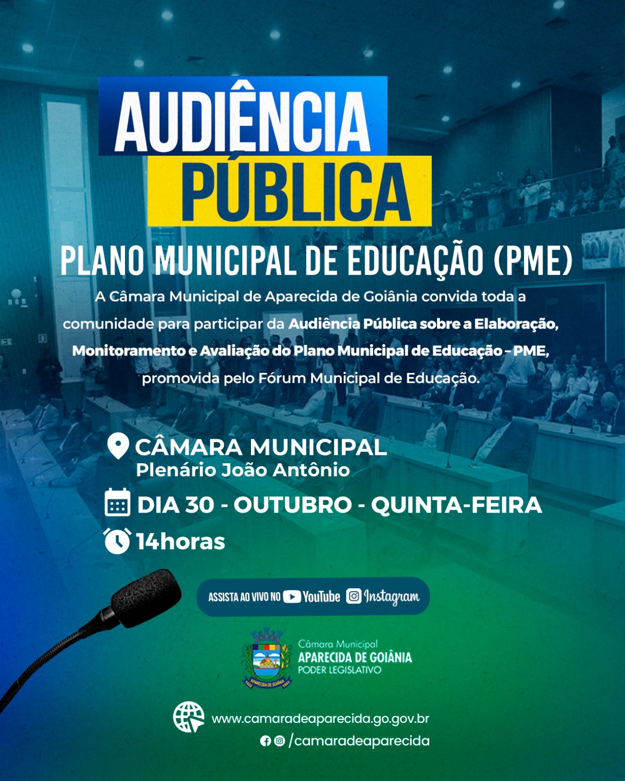 Câmara debate Plano Municipal de Educação em audiência pública