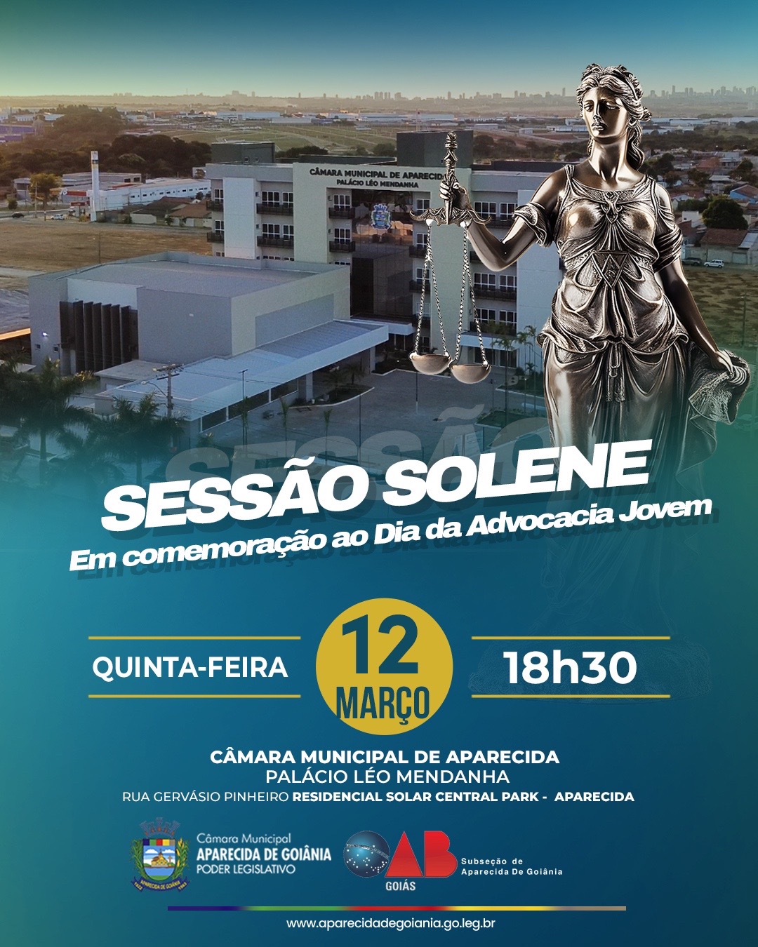 Sessão Solene em comemoração ao Dia Municipal da Advocacia Jovem
